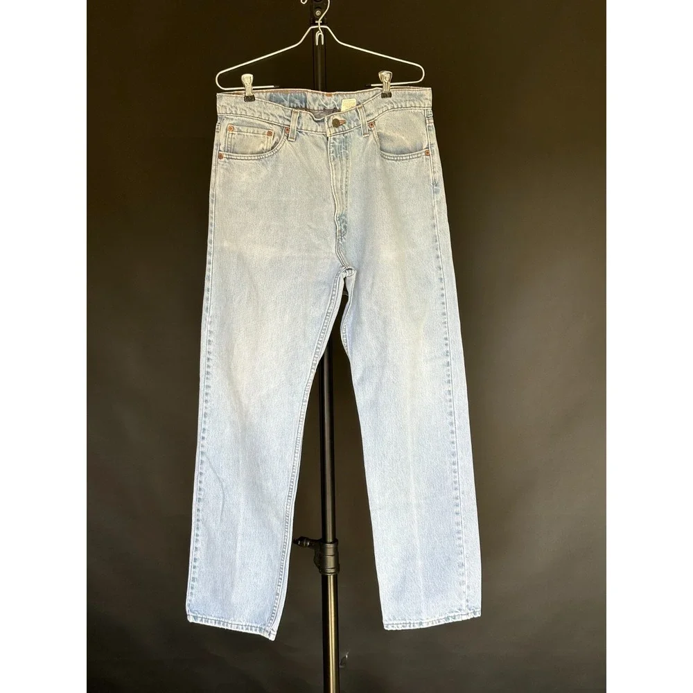 Vintage 1997 Levi's 505‎ Regular Fit Men's Blue Jeans Size 36x32 Made In U.S.A.